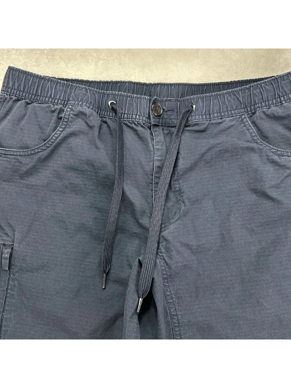 Bylt Premium Basics Pants Womens XL Ripstop Blue Drawstring Stretch Casual